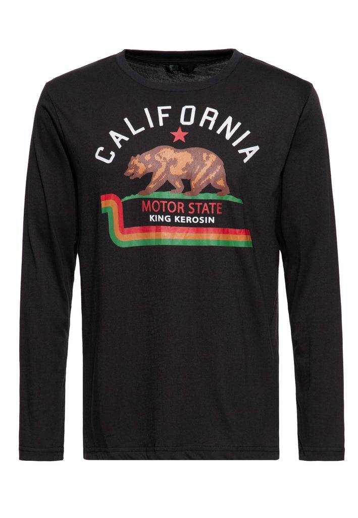 Queen Kerosin Langarmshirt «California» Letzte 3 Tage