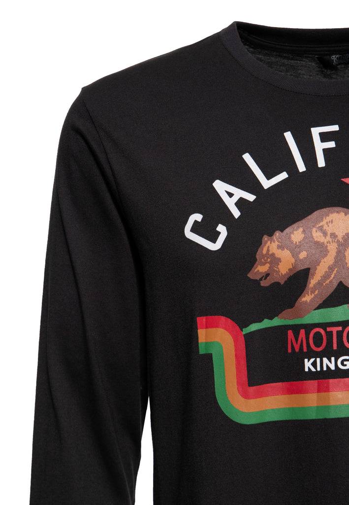 Queen Kerosin Langarmshirt «California» Letzte 3 Tage