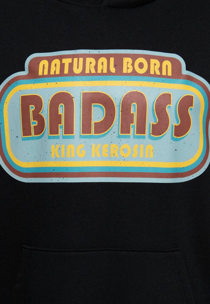Queen Kerosin Hoodie «Natural Born Badass» Vierteljährliche Förderung