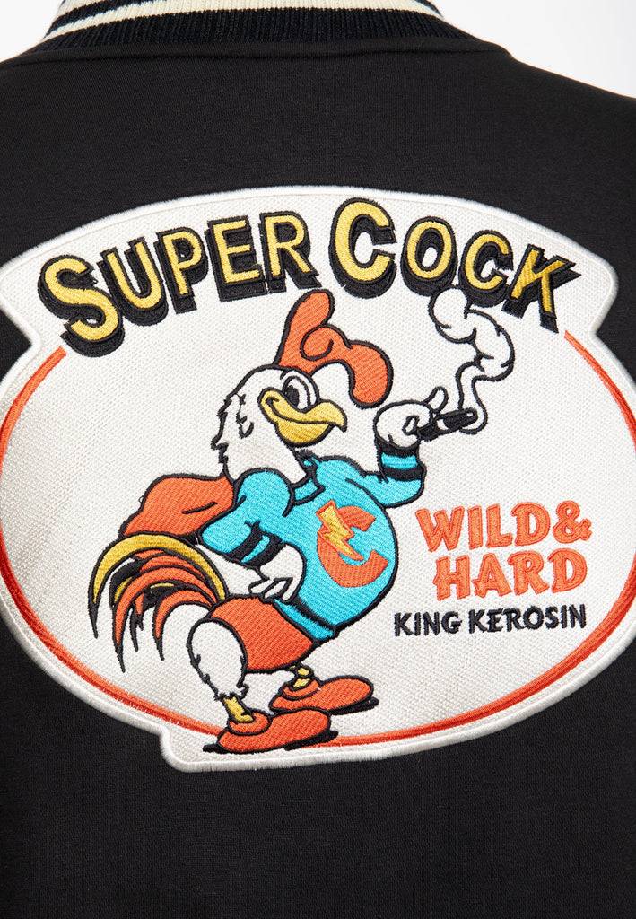 Queen Kerosin College Jacke «Super Cock» Super Rabatt