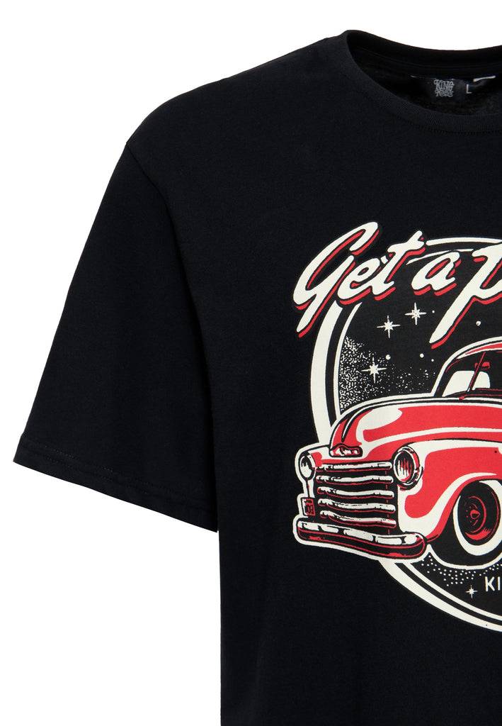 Queen Kerosin T-Shirt «Get A Pick-Up» 50% Rabatt für begrenzte Zeit
