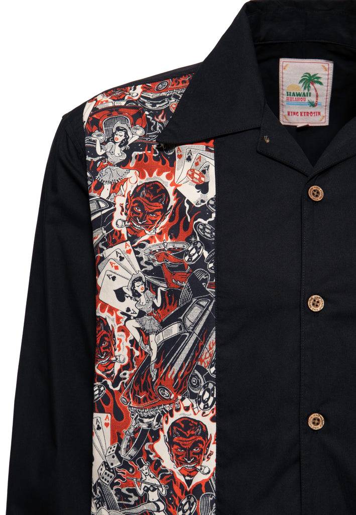 Queen Kerosin Panel Hemd «Rockabilly» 2025