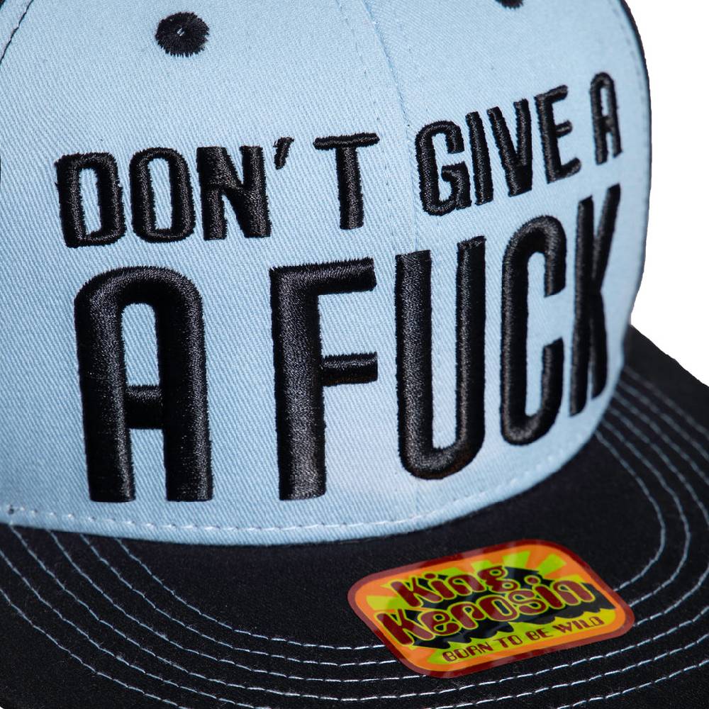 Queen Kerosin Flat Brim Cap «Don't Give A Fuck» Hotsell
