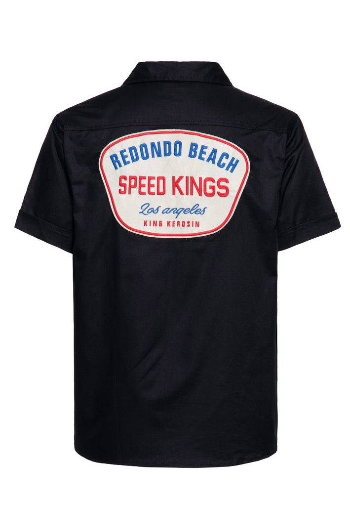 Queen Kerosin Workwear Hemd «Speed Kings» Limitierter Zeitrabatt