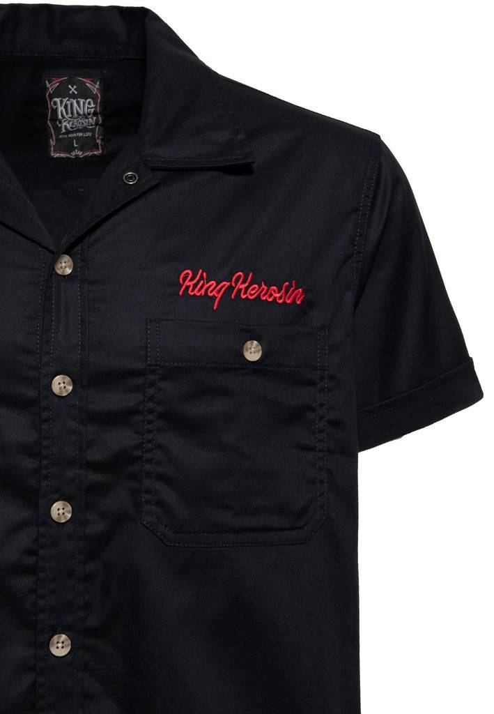 Queen Kerosin Workwear Hemd «Speed Kings» Limitierter Zeitrabatt