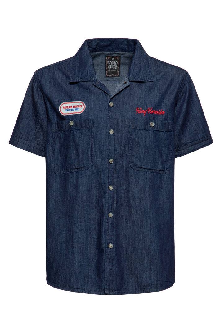Queen Kerosin Workwear Hemd «Speed Kings» Fabrik Onlineshop