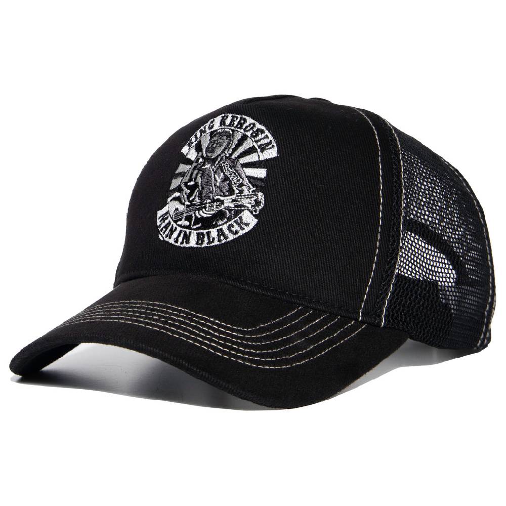 Queen Kerosin Trucker Cap «Man in Black» Preisnachlass