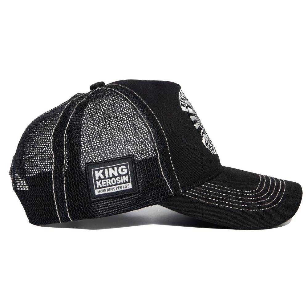 Queen Kerosin Trucker Cap «Man in Black» Preisnachlass