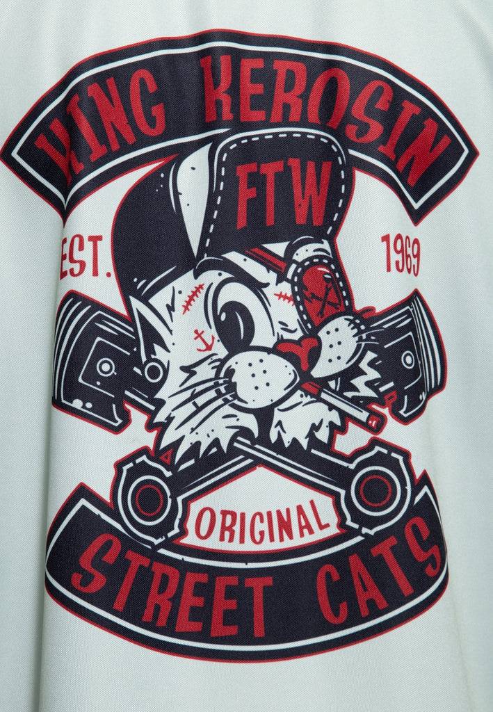 Queen Kerosin Baseballhemd «Street Cats» Muttertagsangebot