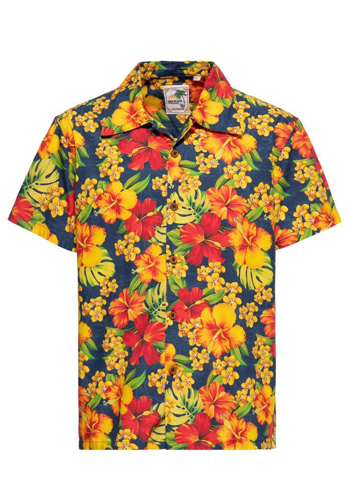 Queen Kerosin Hawaiihemd «Hibiscus Dream» Vatertagsangebot
