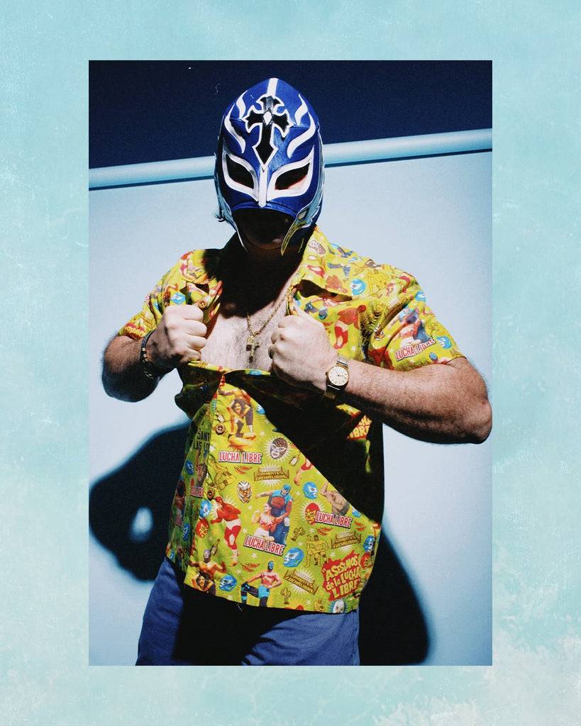 Queen Kerosin Hawaiihemd «Lucha Libre» Lagerräumung