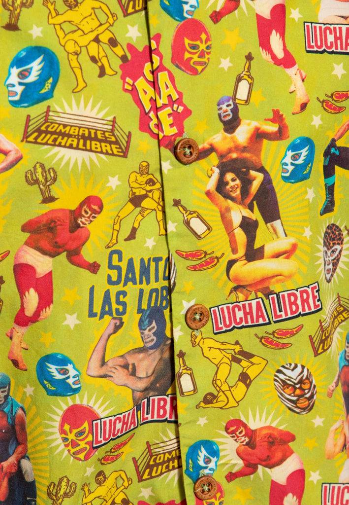 Queen Kerosin Hawaiihemd «Lucha Libre» Lagerräumung