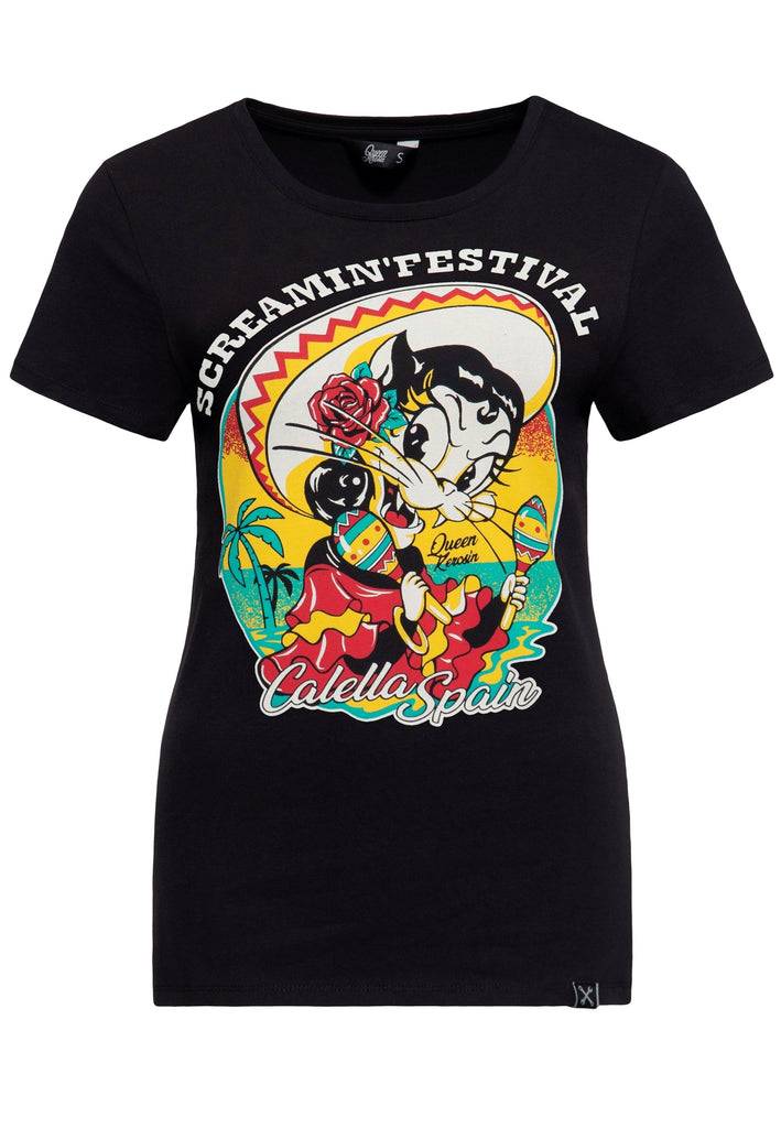 Queen Kerosin T-Shirt «Screamin' - 50s Rock & Rhythm Festival» Große Rabatte