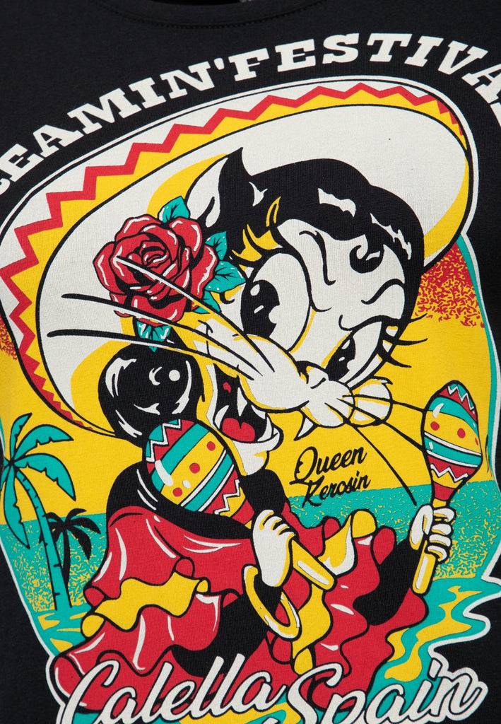 Queen Kerosin T-Shirt «Screamin' - 50s Rock & Rhythm Festival» Große Rabatte