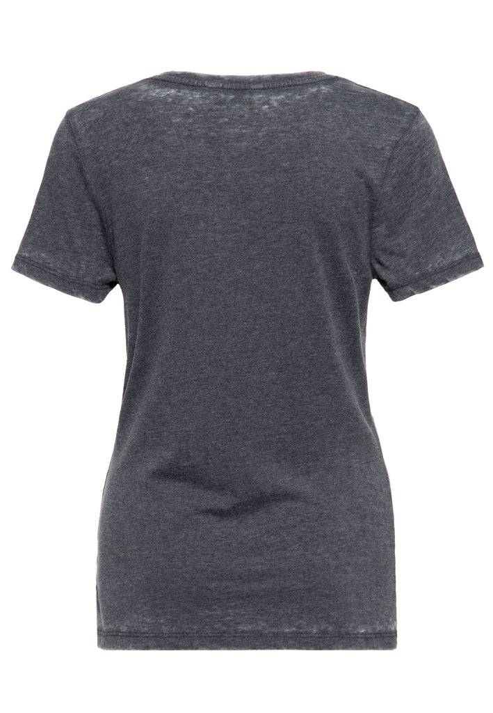 Queen Kerosin Enzym Wash T-Shirt «Hasta La Muerte» VIP-Rabatte