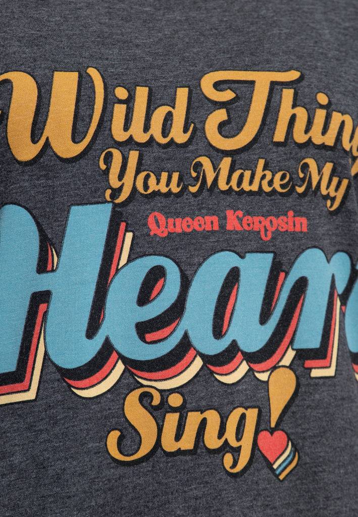 Queen Kerosin Enzym Wash T-Shirt «Wild Thing» Wochenangebot