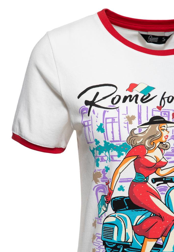 Queen Kerosin T-Shirt «Rome for Lovers» Begrenzte Freigabe