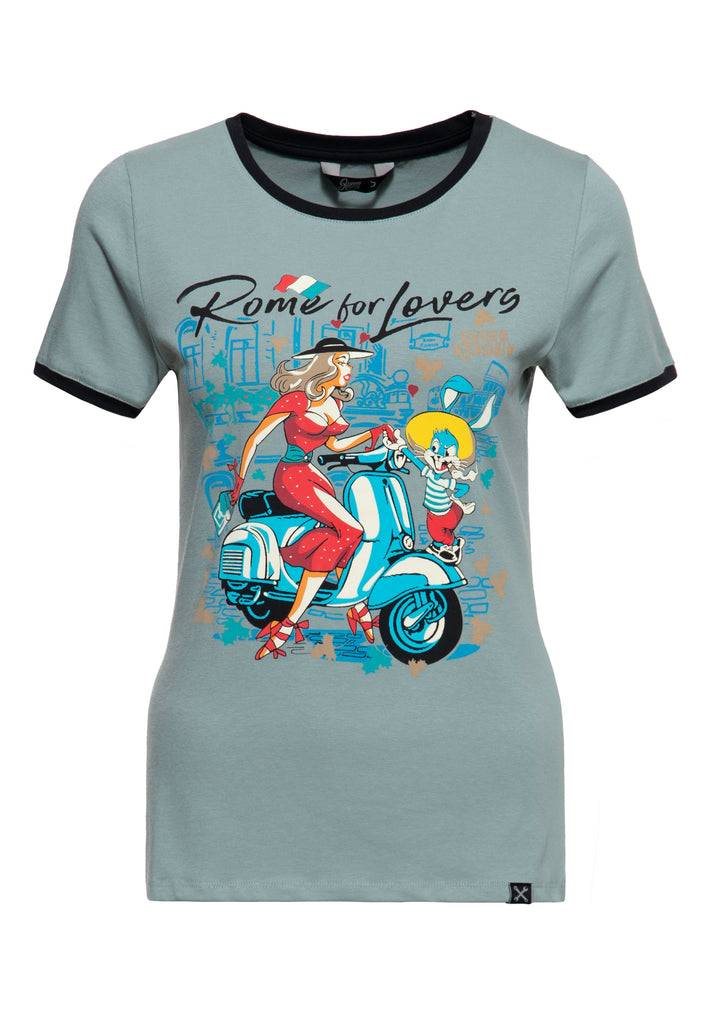 Queen Kerosin T-Shirt «Rome for Lovers» Begrenzte Freigabe