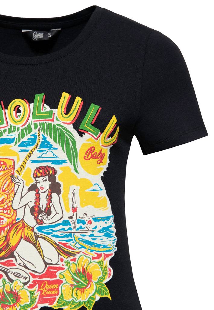 Queen Kerosin T-Shirt «Honolulu» Letzte 3 Tage
