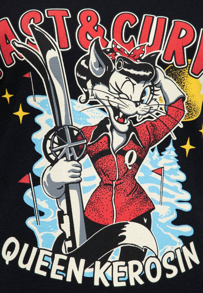 Queen Kerosin T-Shirt «Fast & Curvy» JETZT KAUFEN