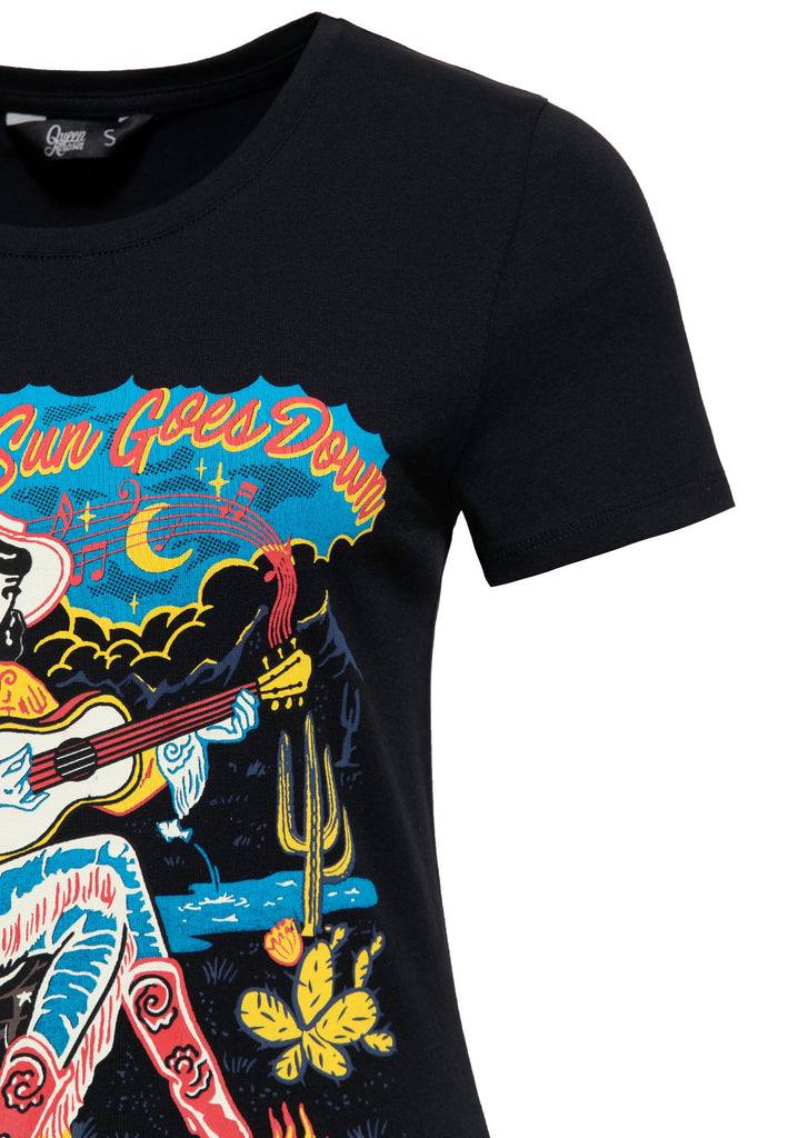 Queen Kerosin T-Shirt «When The Sun Goes Down» Neueste Stile