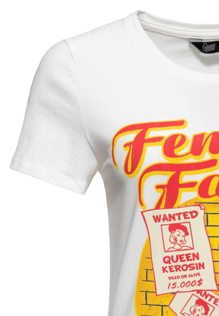Queen Kerosin T-Shirt «Femme Fatale» Bis zu 50% Rabatt