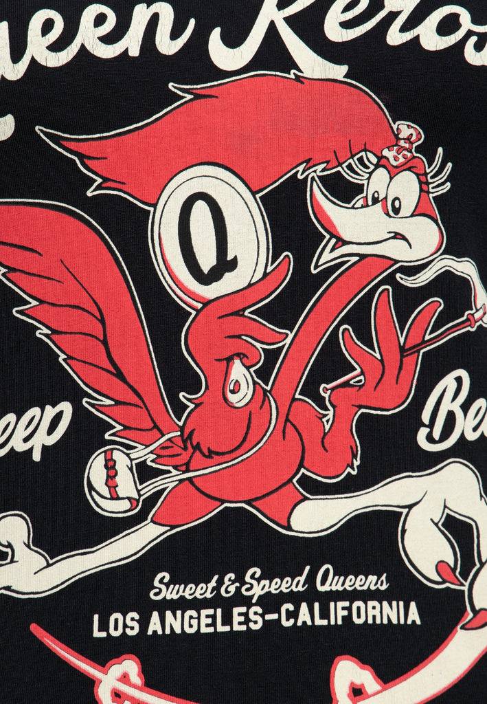 Queen Kerosin T-Shirt «Beep Beep» Bis zu 60% Rabatt