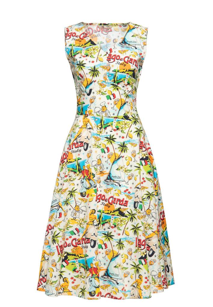 Queen Kerosin Swingkleid «Lago di Garda» Bis zu 65% Rabatt