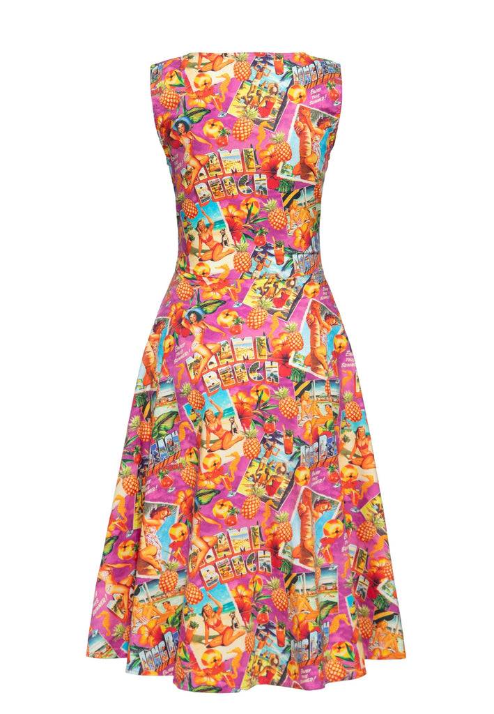 Queen Kerosin Swingkleid «Miami & Long Beach» Nur für heute