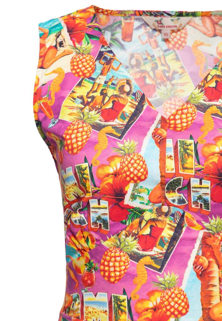 Queen Kerosin Swingkleid «Miami & Long Beach» Nur für heute