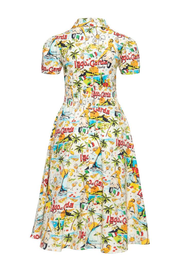 Queen Kerosin Swingkleid «Lago di Garda» Nur noch ein Tag übrig