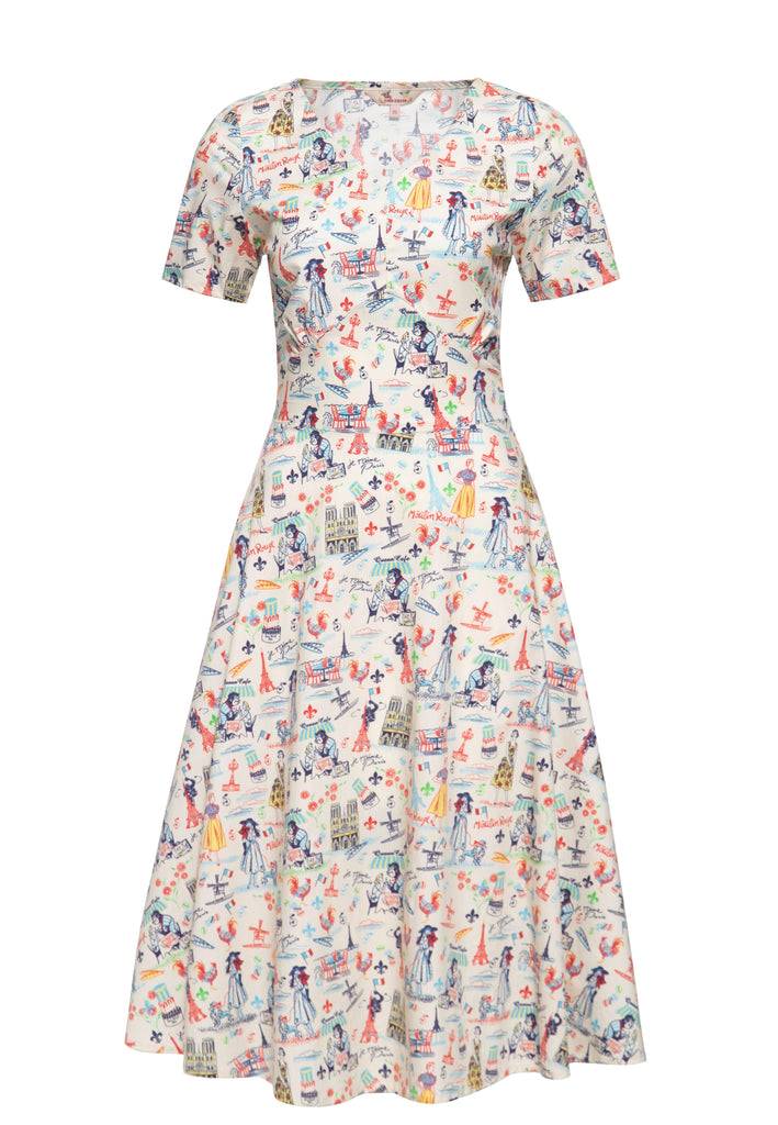 Queen Kerosin Swingkleid «Paris» Super Rabatt