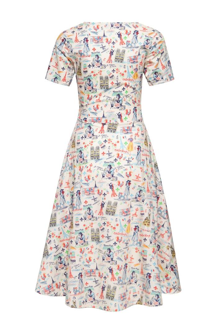 Queen Kerosin Swingkleid «Paris» Super Rabatt