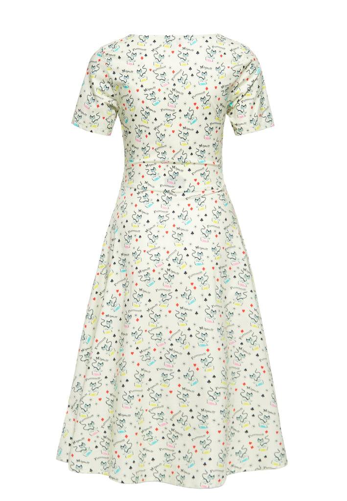 Queen Kerosin Swingkleid «Retro Cats» Riesige Rabatte