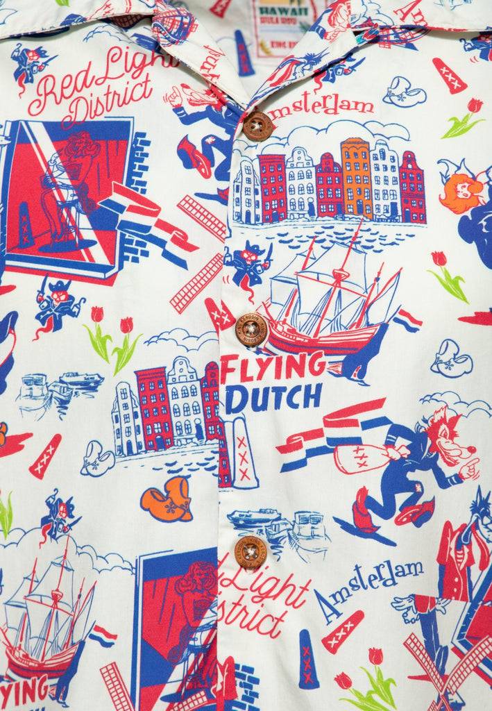 Queen Kerosin Hawaiihemd «Amsterdam Adventures» Clearance-Verkauf