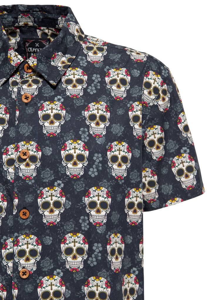 Queen Kerosin Hemd «Calavera» Speichern exportieren