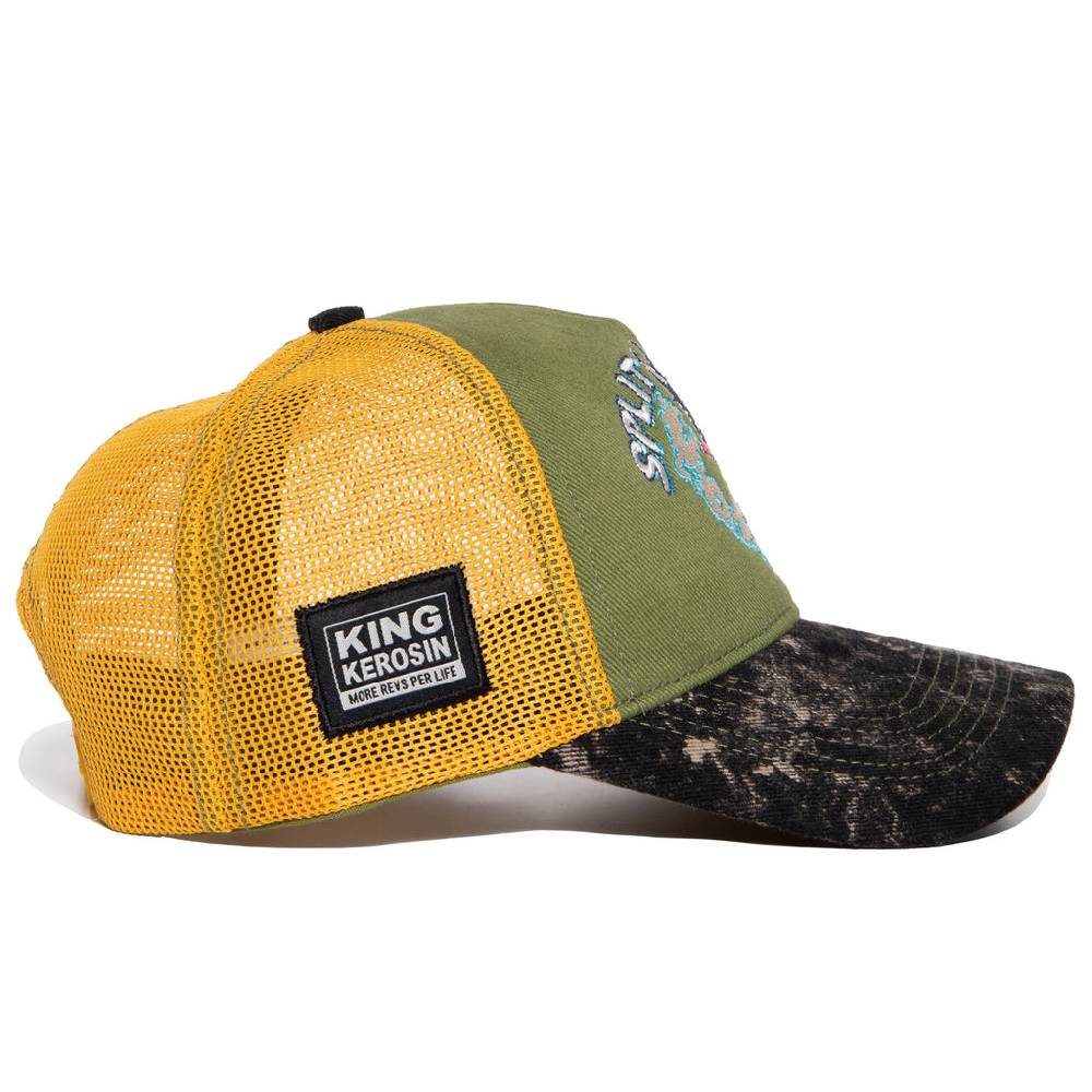 Queen Kerosin Trucker Cap «Split the Road» Outlet