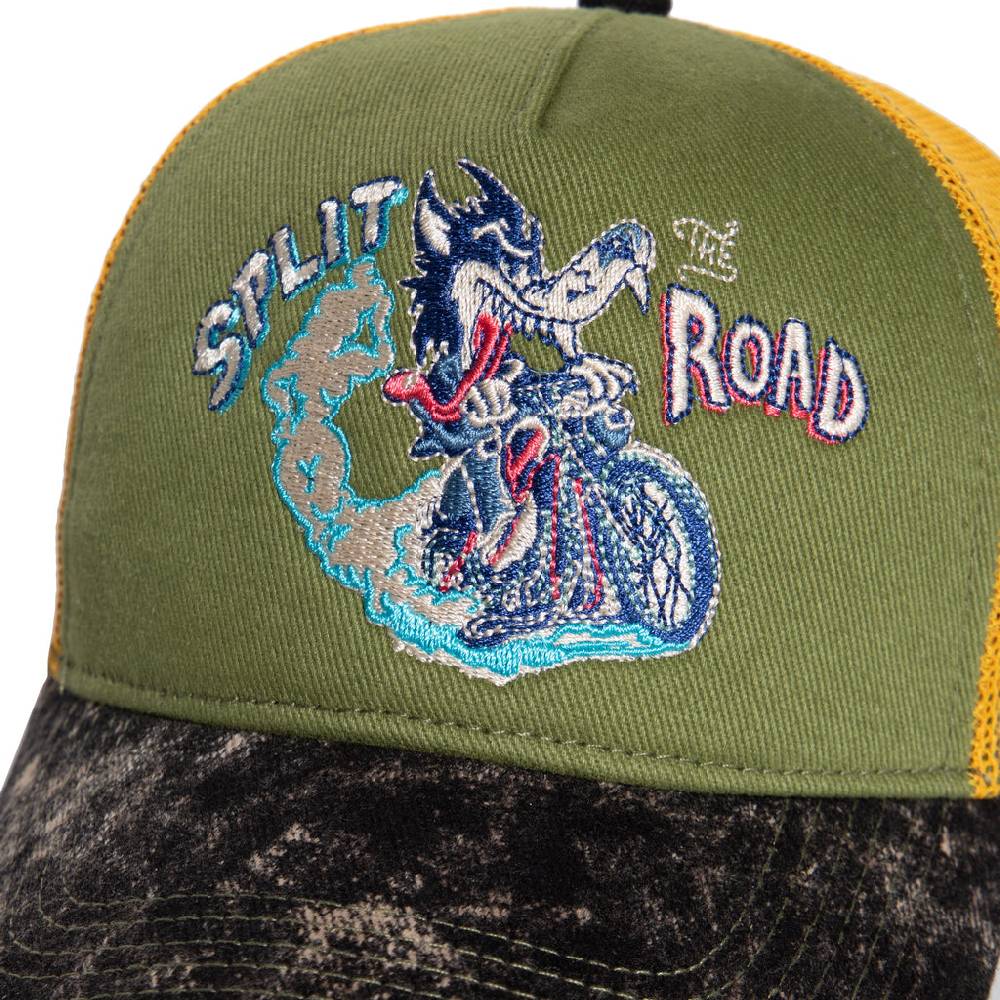 Queen Kerosin Trucker Cap «Split the Road» Outlet