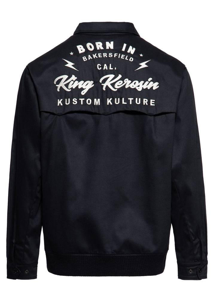 Queen Kerosin Gabardine Jacke «Kustom Kulture» Meist gekauft