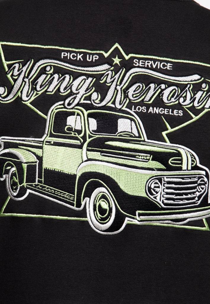 Queen Kerosin College Jacke «Pick-Up Service» Blitzverkäufe