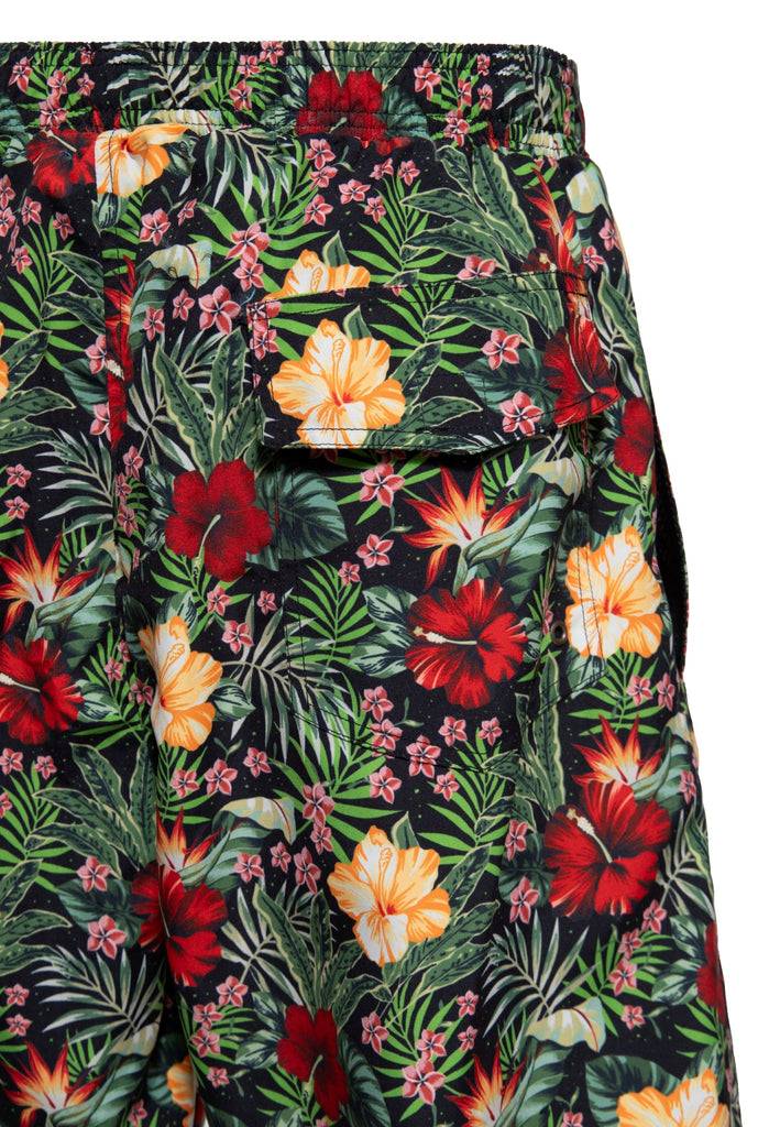 Queen Kerosin Badeshorts «Hibiscus» Limitierter Zeitrabatt
