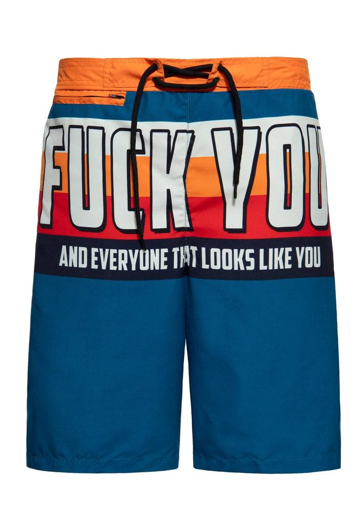 Queen Kerosin Badeshorts «Fuck You» Fabrik Onlineshop