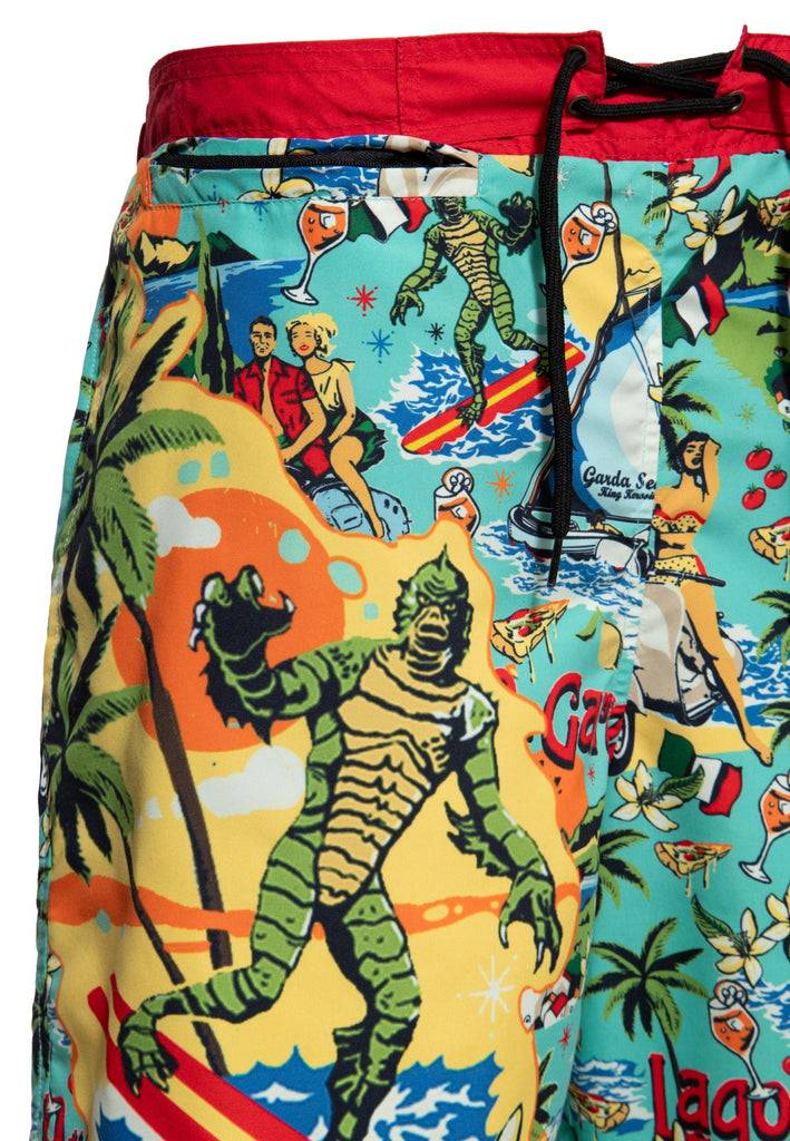 Queen Kerosin Badeshorts «Il mostro del Lago di Garda» Fabrikpreis