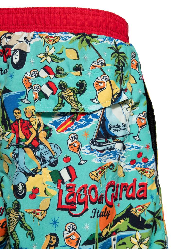 Queen Kerosin Badeshorts «Il mostro del Lago di Garda» Fabrikpreis