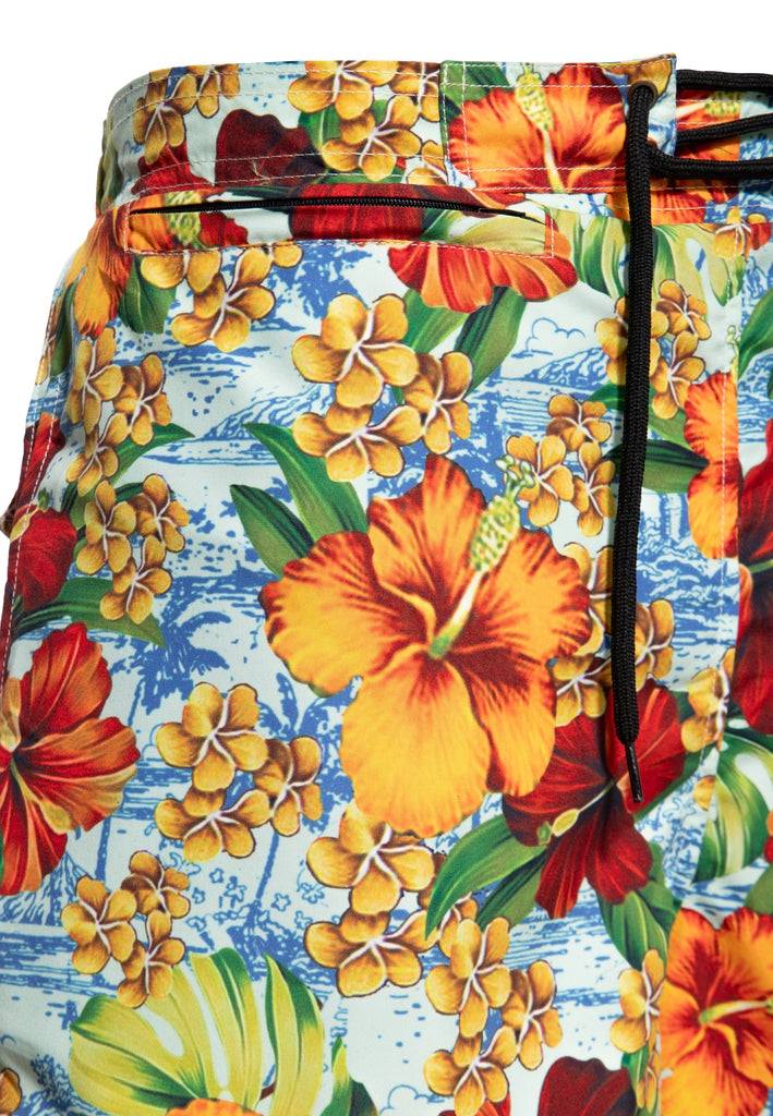 Queen Kerosin Badeshorts «Hibiscus» Flash Sale
