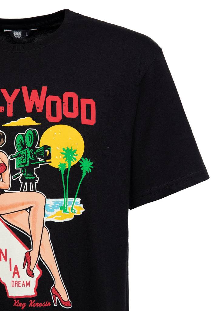 Queen Kerosin T-Shirt «Hollywood» Neueste Mode
