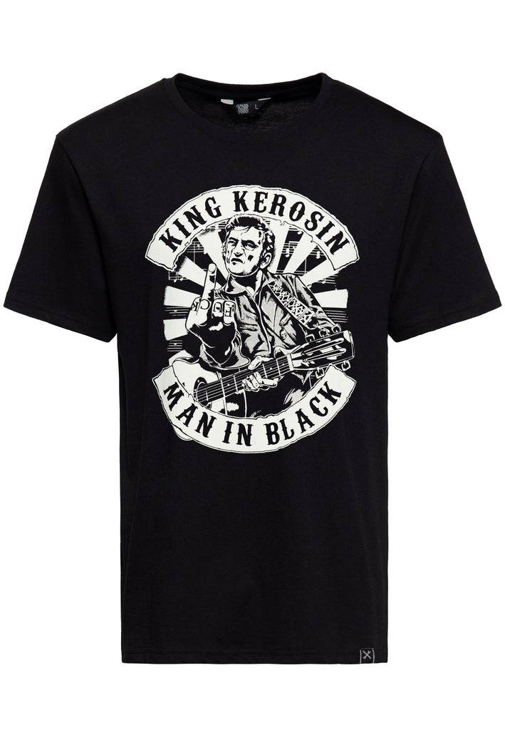Queen Kerosin T-Shirt «Man in Black» Zeitlich begrenztes Angebot