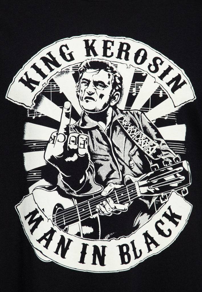 Queen Kerosin T-Shirt «Man in Black» Zeitlich begrenztes Angebot