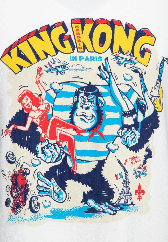 Queen Kerosin Ringer T-Shirt «Paris» Bestseller