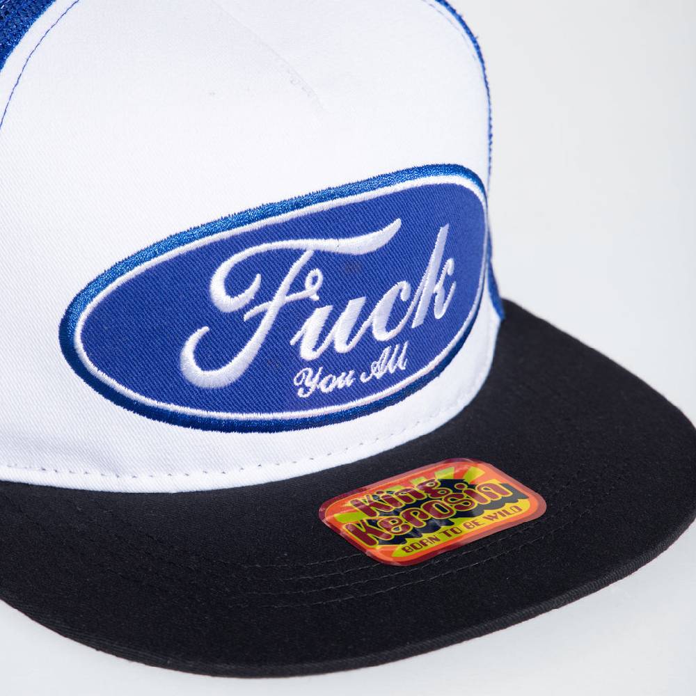 Queen Kerosin Snapback Cap «Fuck You All» Räumungsverkauf